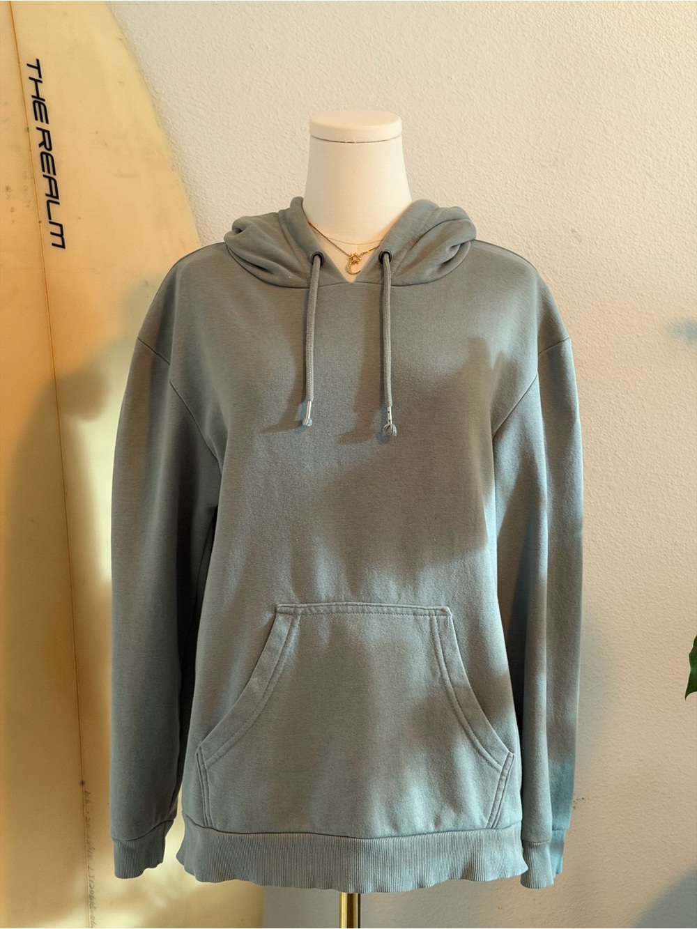 Brave Soul Women's Pullover Hoodie - Dusty Green